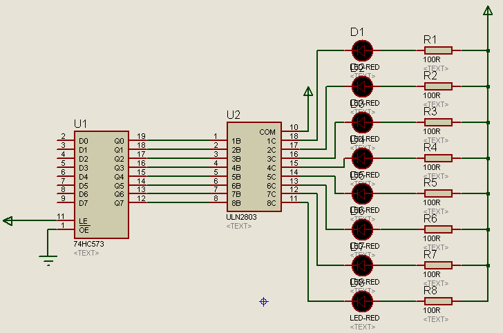 74hc573n схема включения